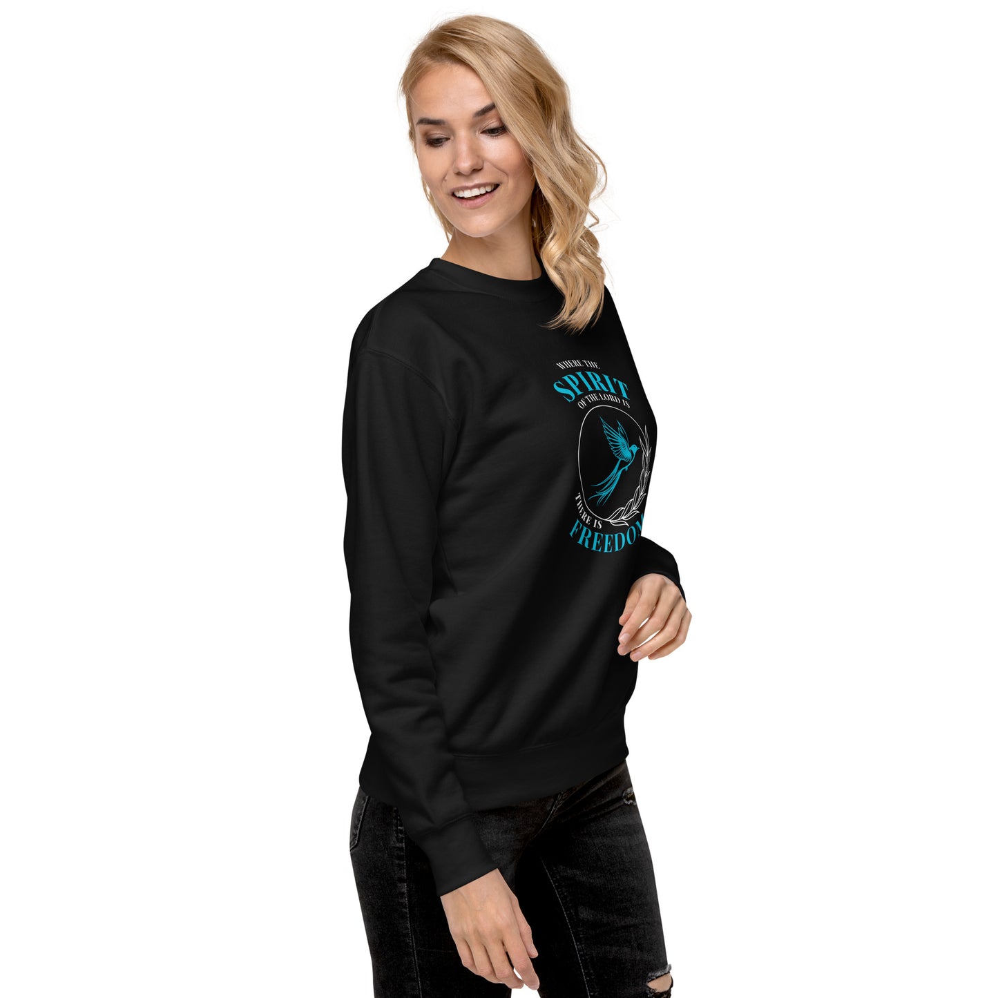 Unisex Premium Sweatshirt - Spirit of the Lord = Freedom