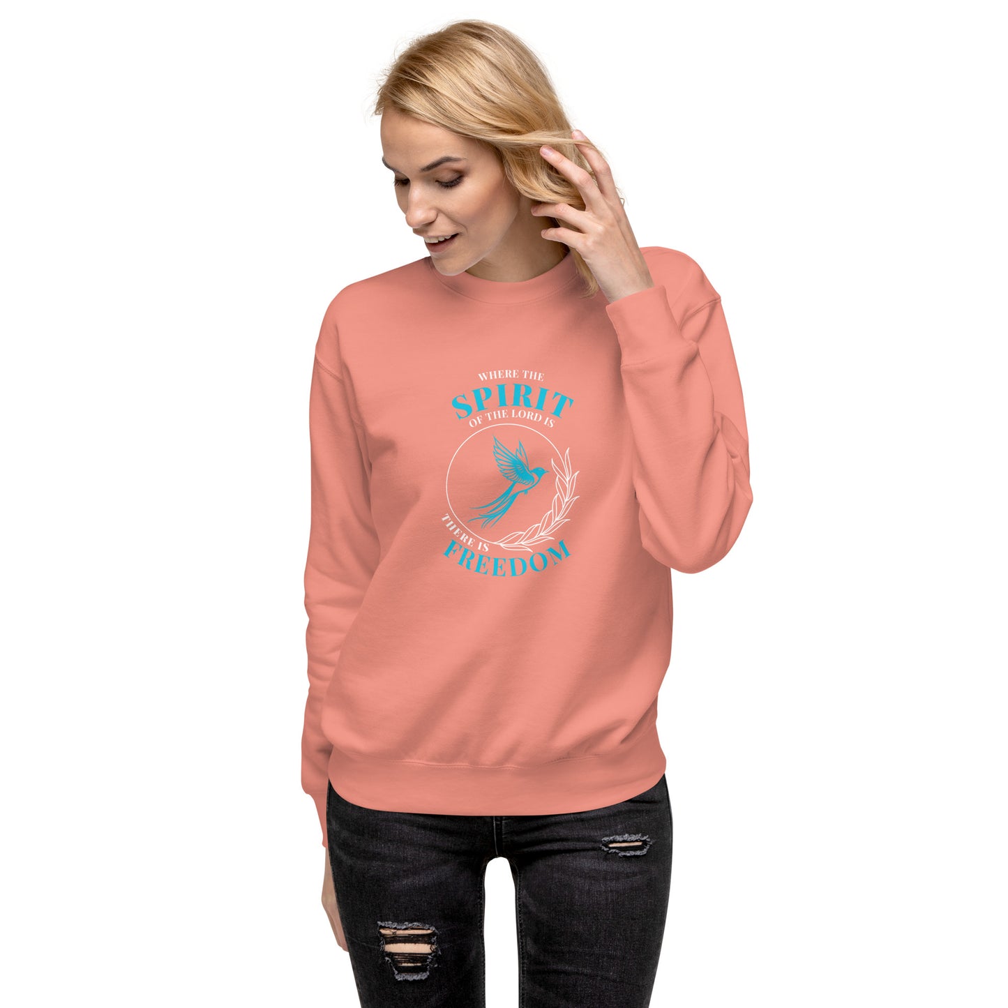 Unisex Premium Sweatshirt - Spirit of the Lord = Freedom
