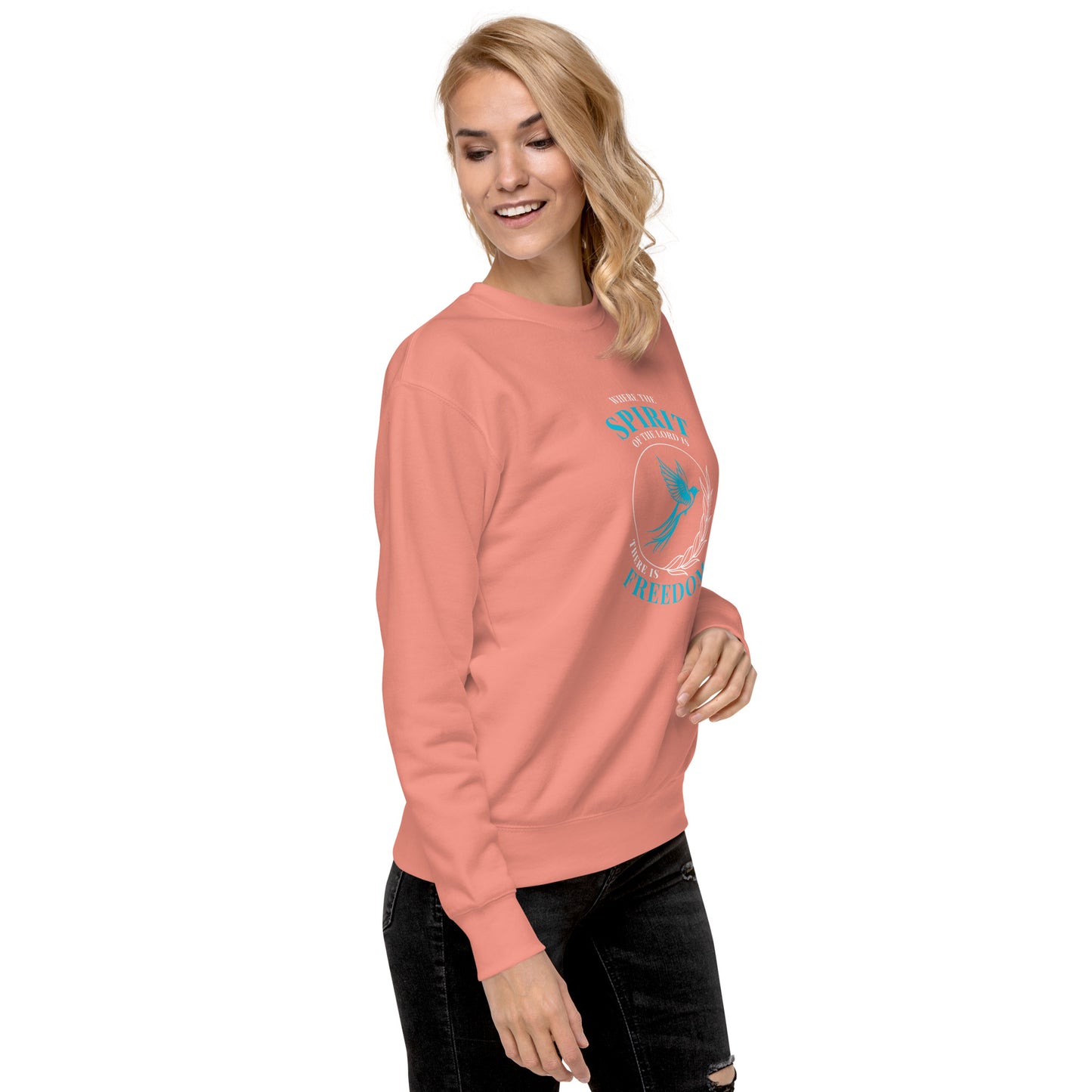 Unisex Premium Sweatshirt - Spirit of the Lord = Freedom