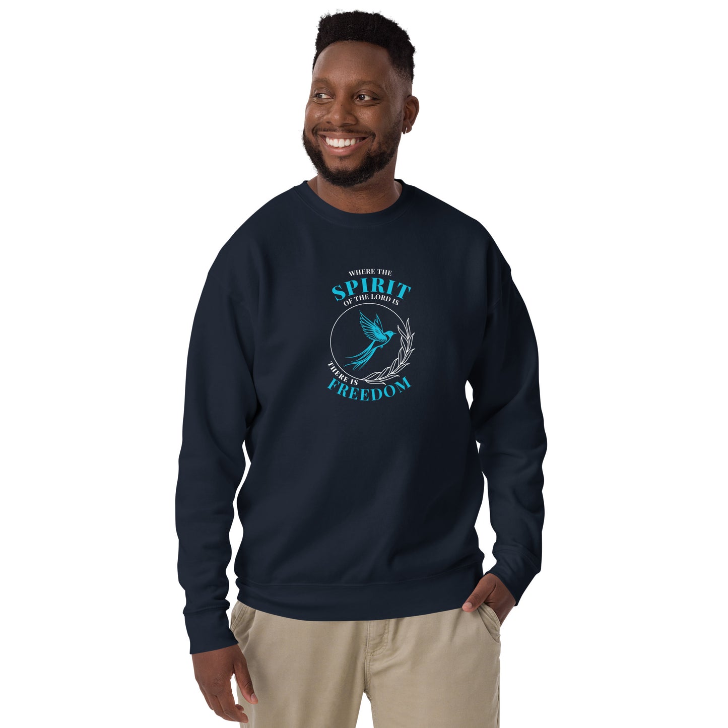Unisex Premium Sweatshirt - Spirit of the Lord = Freedom