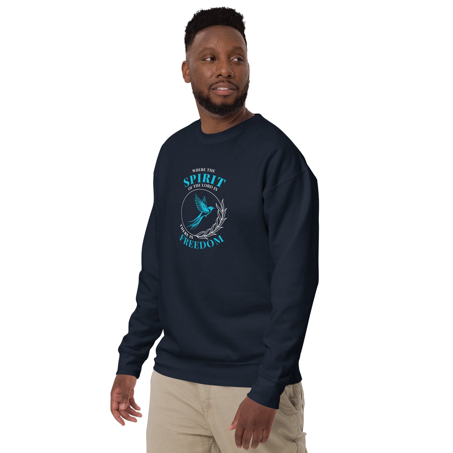 Unisex Premium Sweatshirt - Spirit of the Lord = Freedom