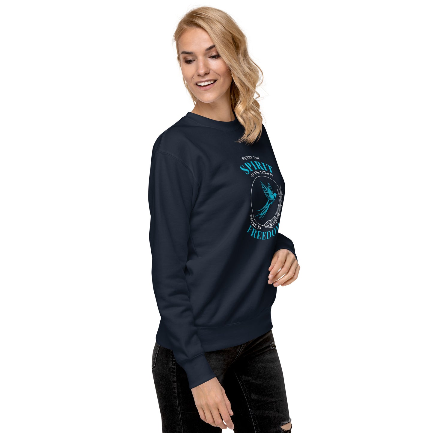 Unisex Premium Sweatshirt - Spirit of the Lord = Freedom