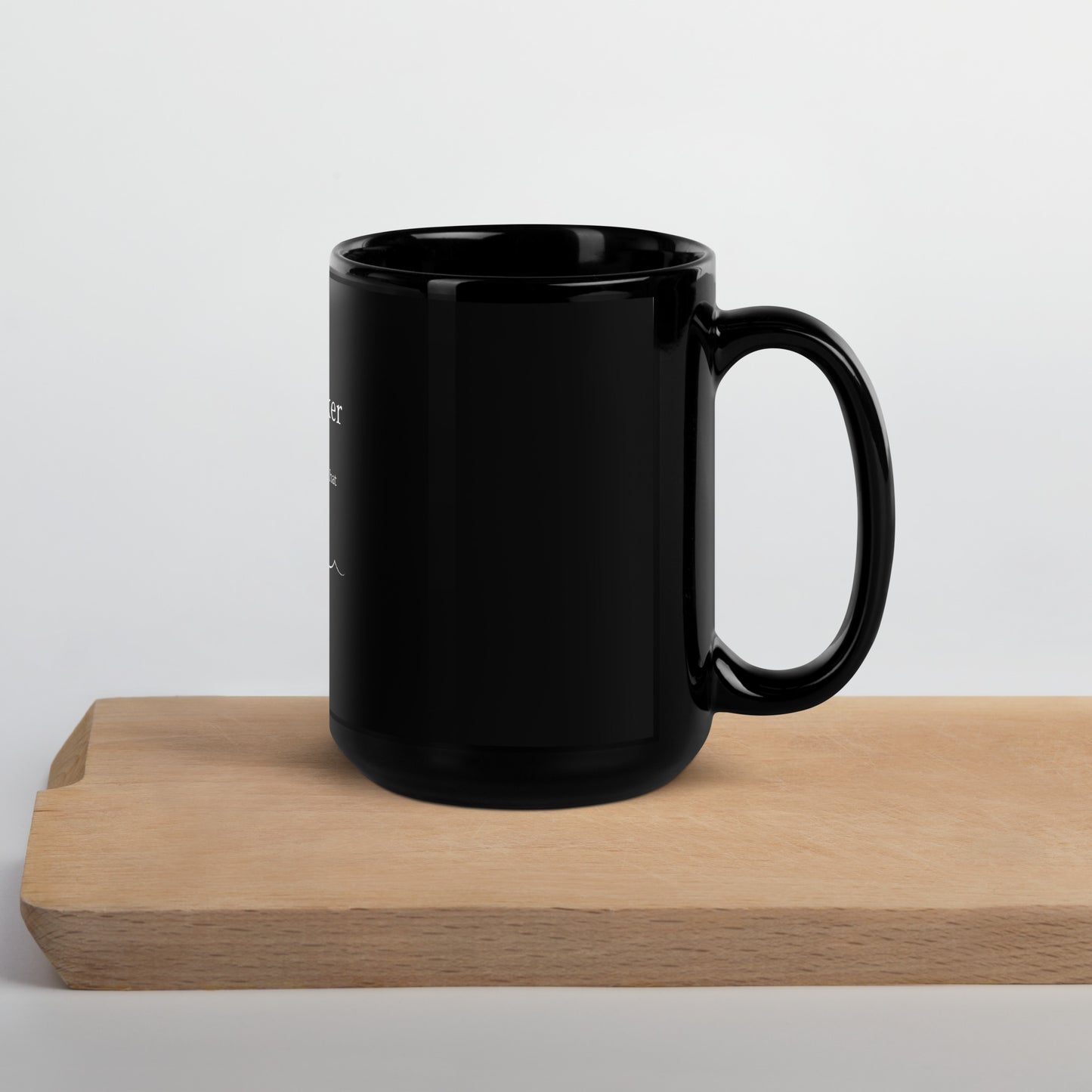 Water Walker Black Glossy Mug