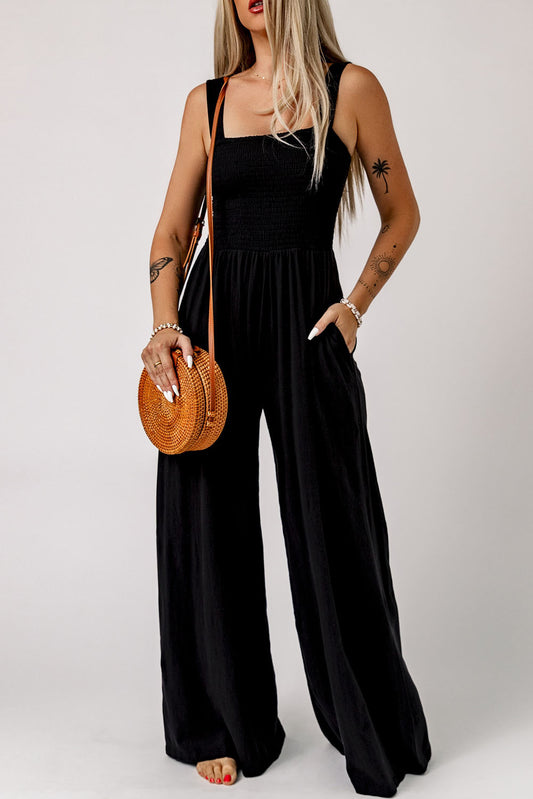 Wide Leg Jumpsuit with Pockets