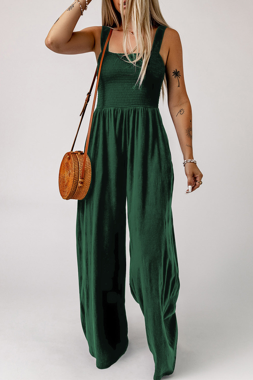 Wide Leg Jumpsuit with Pockets