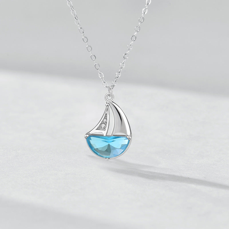 Sailboat Silver Necklace