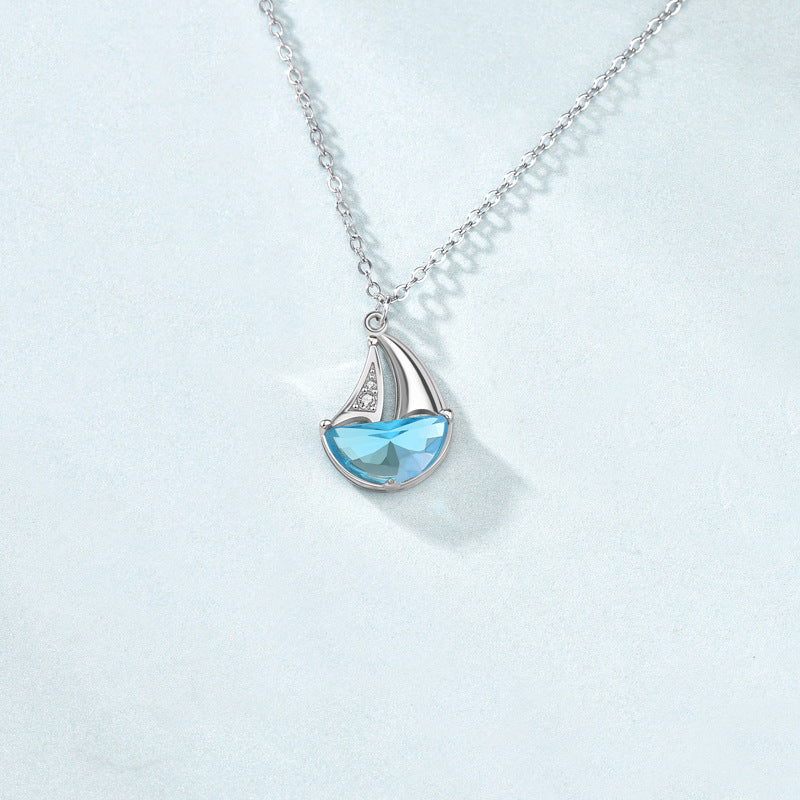 Sailboat Silver Necklace