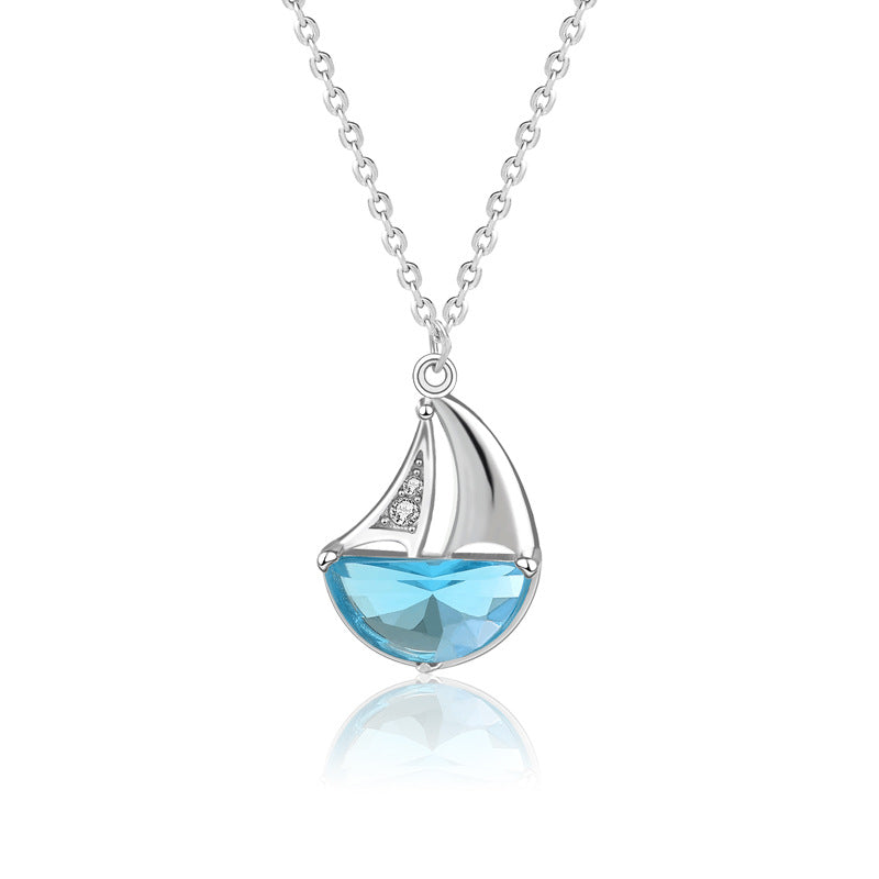 Sailboat Silver Necklace