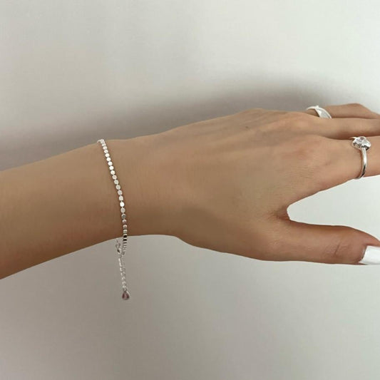 Flat Beads Chain Bracelet