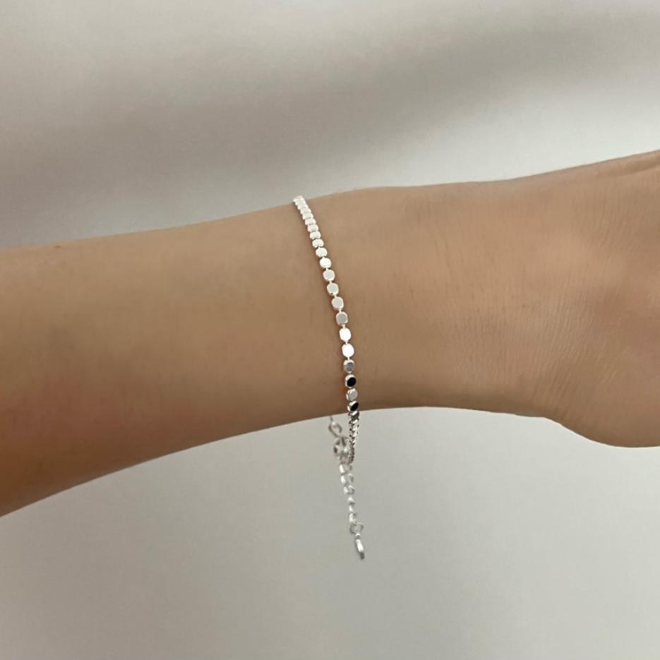 Flat Beads Chain Bracelet