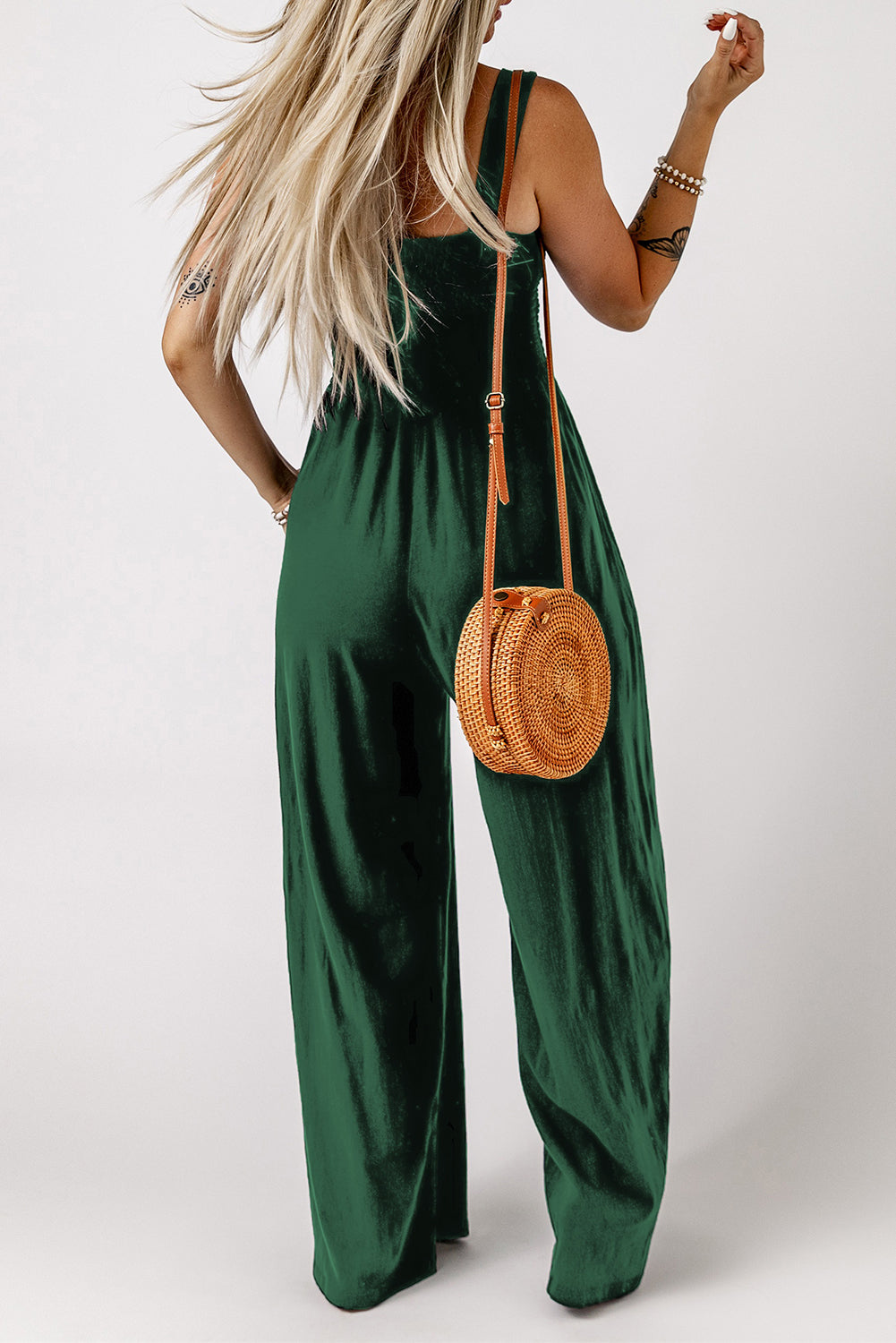 Wide Leg Jumpsuit with Pockets