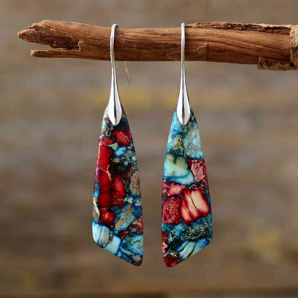 Layered stone Earrings