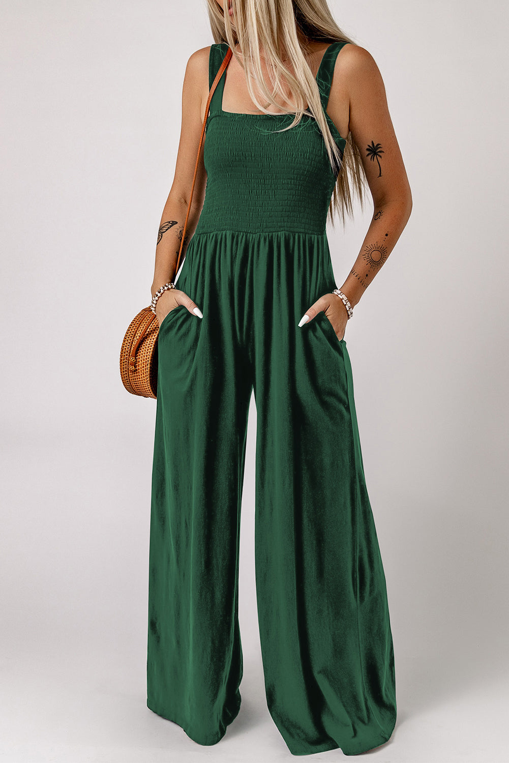 Wide Leg Jumpsuit with Pockets