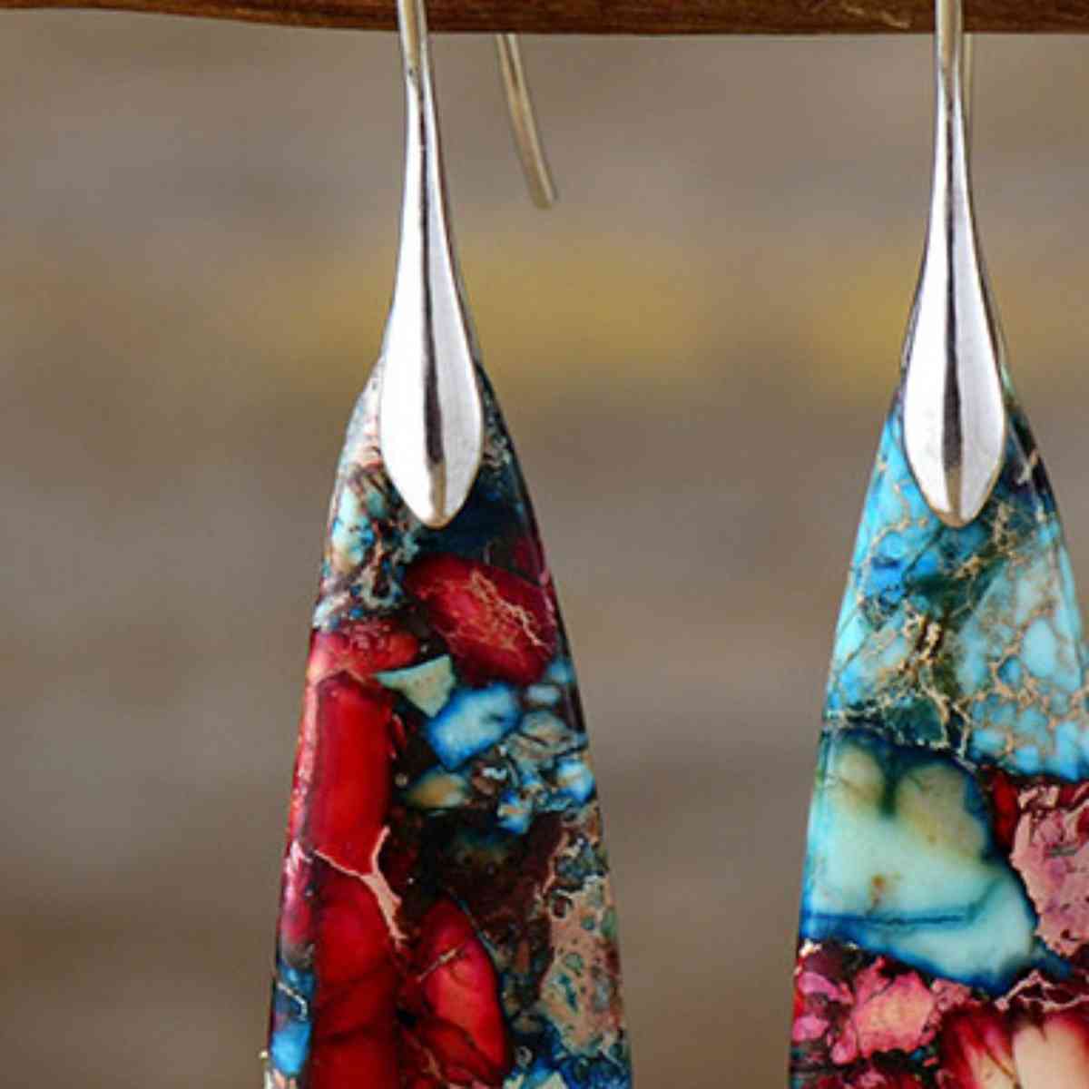 Layered stone Earrings